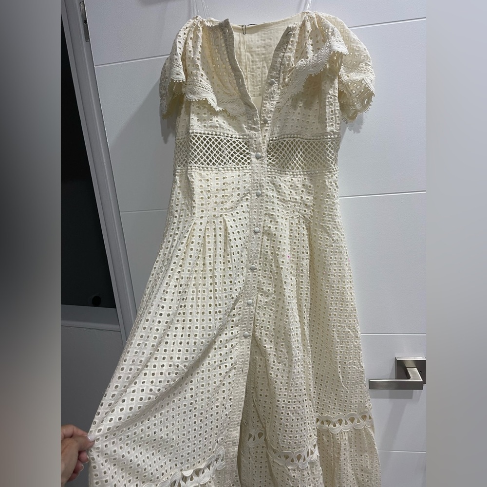 Summer Dress off the shoulder New never worn Size Large but fits Medium